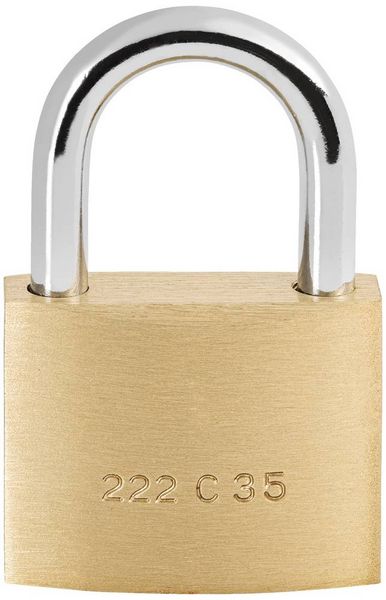 Produktbild: Burg W&auml;chter 3051 Vorh&auml;ngeschloss 35.00 mm verschieden schlie&szlig;end Messing Schl&uuml;sselschloss