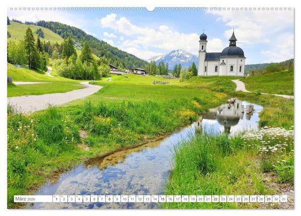 Produktbild: Malerisches Seefeld in Tirol (Wandkalender 2026 DIN A2 quer), CALVENDO Monatskalender