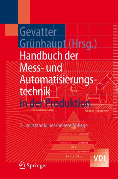Produktbild: Handbuch der Mess- und Automatisierungstechnik in der Produktion