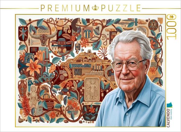 CALVENDO Puzzle James Mellaart (1925-2012), Archäologe, entdeckte Çatalhöyük | 1000 Teile Lege-Größe 64x48cm Foto-Puzzle für glückliche Stunden