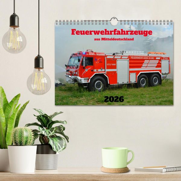 Produktbild: Einsatzfahrzeuge aus Sachsen und Sachsen-Anhalt (Wandkalender 2026 DIN A4 quer), CALVENDO Monatskalender