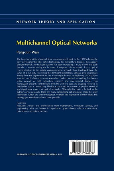 Produktbild: Multichannel Optical Networks