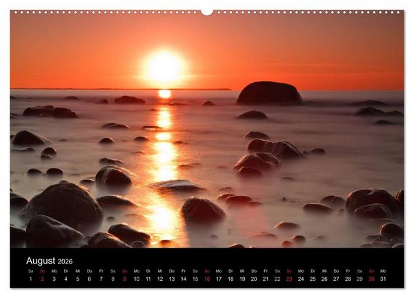 Produktbild: Unterwegs an der K&uuml;ste der Ostsee (hochwertiger Premium Wandkalender 2026 DIN A2 quer), Kunstdruck in Hochglanz