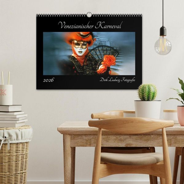 Produktbild: Venezianischer Karneval (Wandkalender 2026 DIN A3 quer), CALVENDO Monatskalender