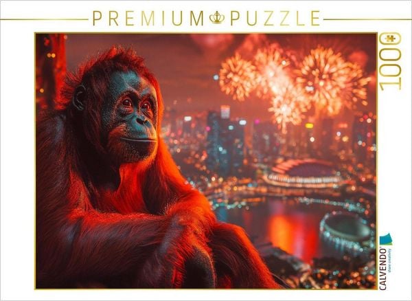 Produktbild: CALVENDO Puzzle Olli der Orang-Utan | 1000 Teile Lege-Gr&ouml;&szlig;e 64x48cm Foto-Puzzle f&uuml;r gl&uuml;ckliche Stunden