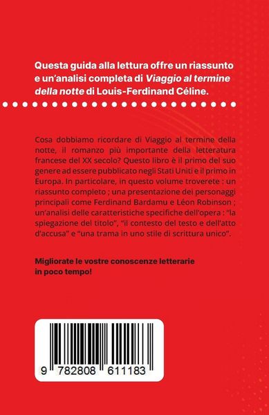 Produktbild: Viaggio al termine della notte di Louis-Ferdinand C&eacute;line (Analisi del libro)