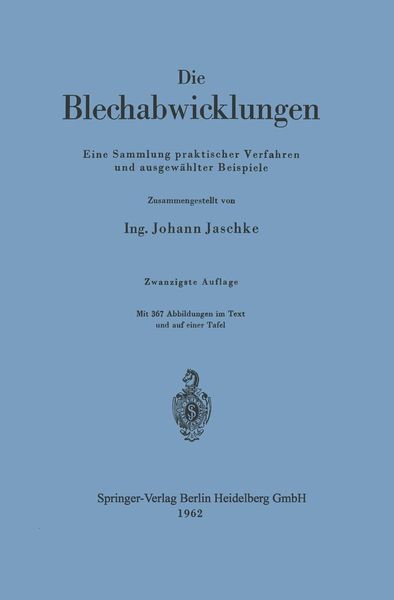 Produktbild: Die Blechabwicklungen