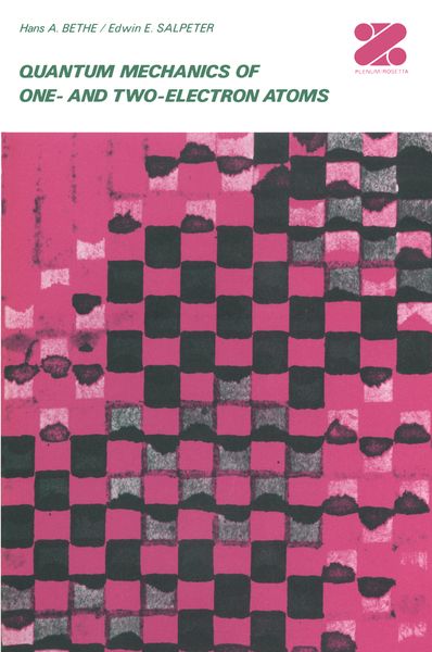 Produktbild: Quantum Mechanics of One- and Two-Electron Atoms