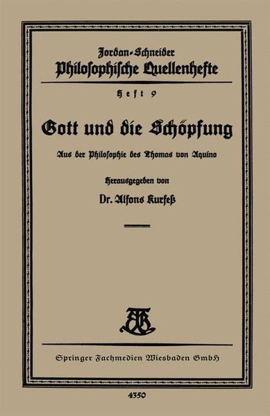 Produktbild: Gott und die Sch&ouml;pfung