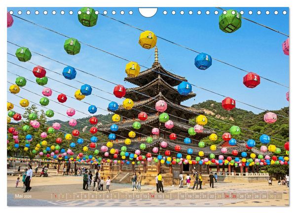 Produktbild: S&uuml;dkorea: Zwischen gelbem und japanischem Meer (Wandkalender 2026 DIN A4 quer), CALVENDO Monatskalender