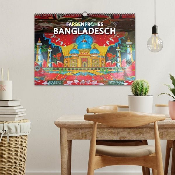 Produktbild: Farbenfrohes Bangladesch (Wandkalender 2026 DIN A3 quer), CALVENDO Monatskalender