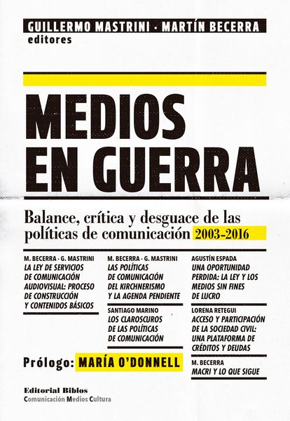 Produktbild: Medios en guerra