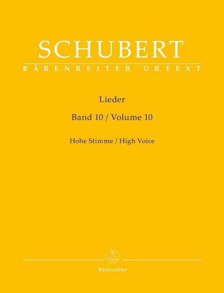 Lieder, Band 10 für hohe Stimme