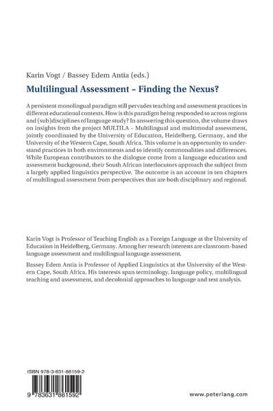 Produktbild: Multilingual Assessment &ndash; Finding the Nexus?