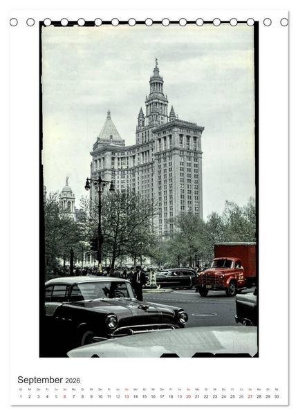Produktbild: NEW YORK CITY - Vintage Views (Tischkalender 2026 DIN A5 hoch), CALVENDO Monatskalender