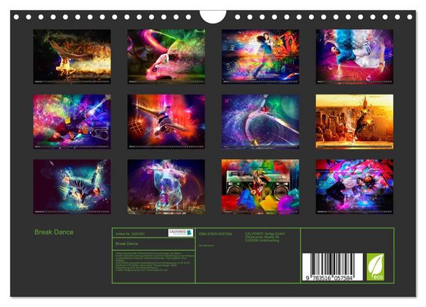 Produktbild: Break Dance (Wandkalender 2026 DIN A4 quer), CALVENDO Monatskalender