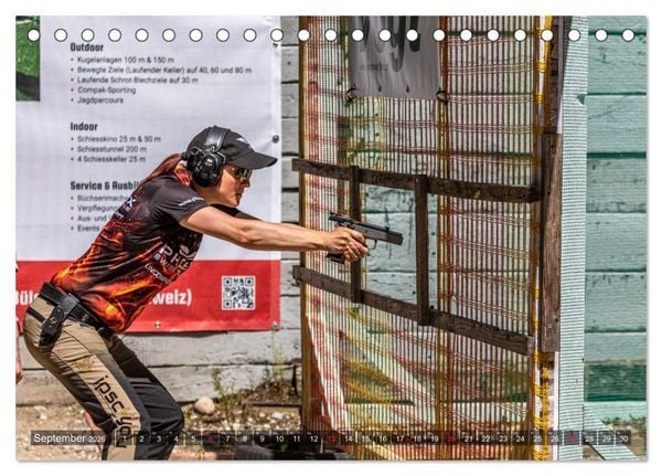 Produktbild: IPSC - Dynamischer Schie&szlig;sport (Tischkalender 2026 DIN A5 quer), CALVENDO Monatskalender
