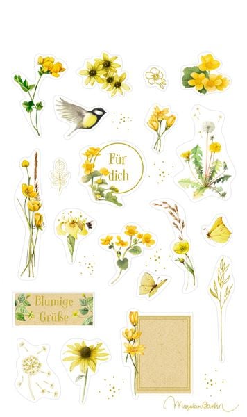 Produktbild: Stickerbogen mit 100 Stickern