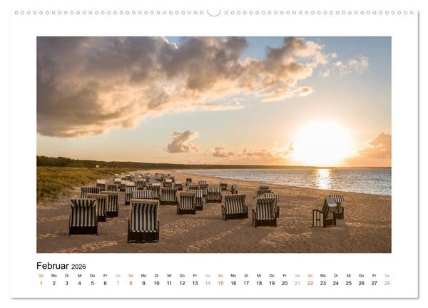 Produktbild: Strandkorb Idylle (Wandkalender 2026 DIN A2 quer), CALVENDO Monatskalender