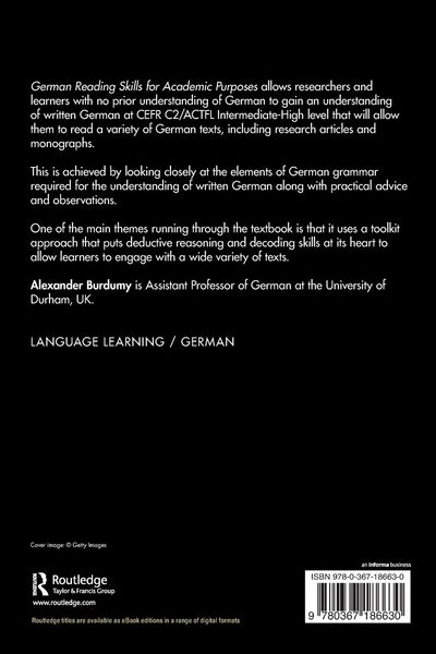 Produktbild: German Reading Skills for Academic Purposes