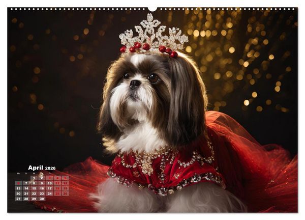 Produktbild: Kleine Hunde - Gro&szlig;e Diven (Wandkalender 2026 DIN A2 quer), CALVENDO Monatskalender