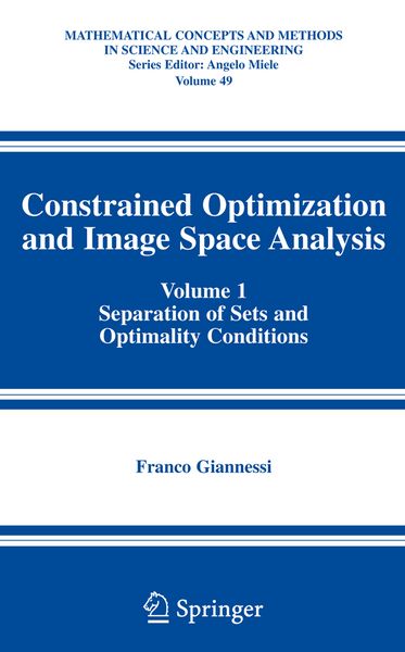 Produktbild: Constrained Optimization and Image Space Analysis