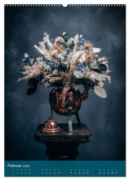 Produktbild: Trockenblumen Bouquet (hochwertiger Premium Wandkalender 2026 DIN A2 hoch), Kunstdruck in Hochglanz
