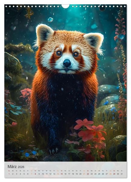 Produktbild: Lustige rote Panda (Wandkalender 2026 DIN A3 hoch), CALVENDO Monatskalender