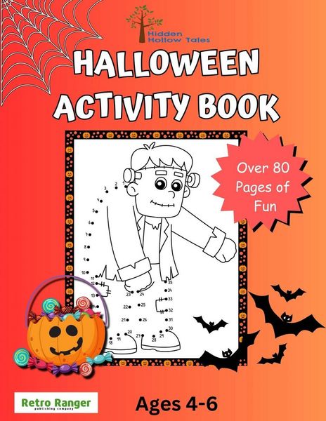 Produktbild: Hidden Hollow Tales Halloween Activity Book for Ages 4 to 6