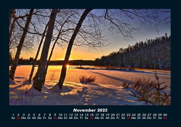 Produktbild: Landschaftskalender 2025 Fotokalender DIN A4