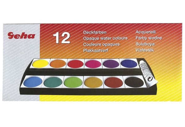 Produktbild: Geha Deckfarbkasten 12 Farben