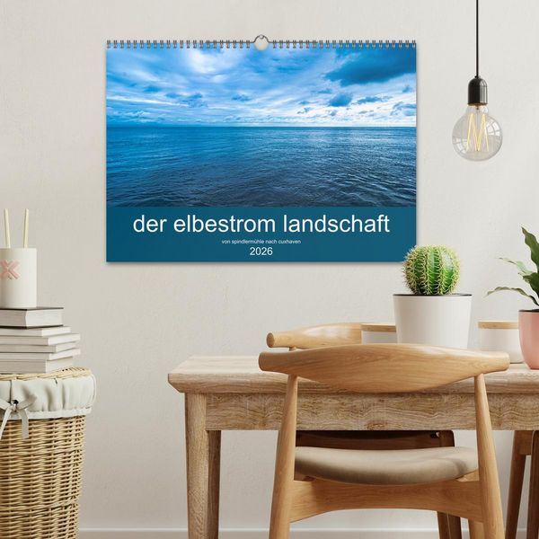 Produktbild: der elbestrom landschaft (Wandkalender 2026 DIN A3 quer), CALVENDO Monatskalender