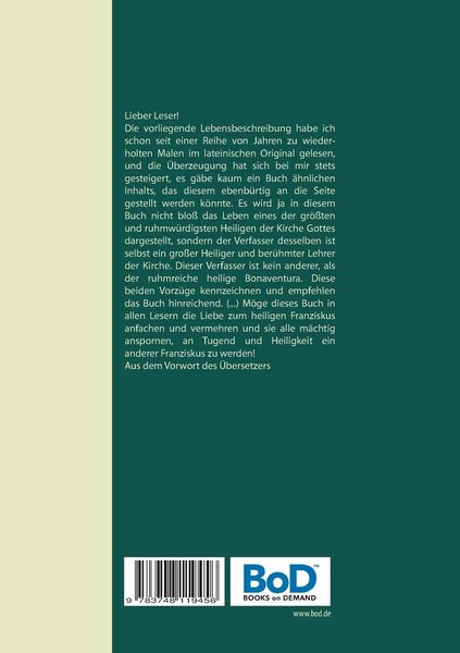 Produktbild: Das Leben des heiligen Franziskus von Assisi