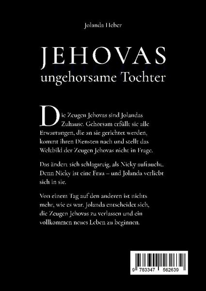 Produktbild: Jehovas ungehorsame Tochter