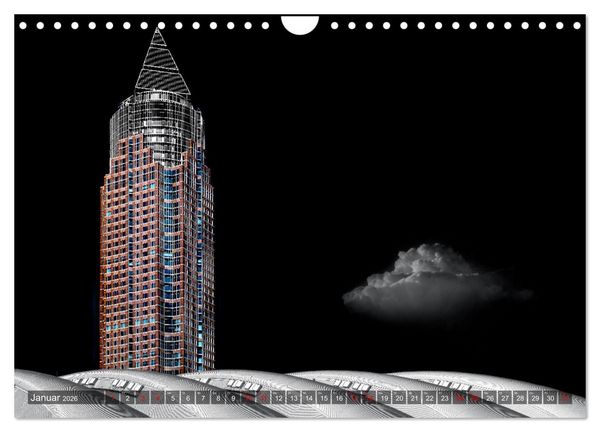 Produktbild: MAINHATTEN architektur kunst (Wandkalender 2026 DIN A4 quer), CALVENDO Monatskalender