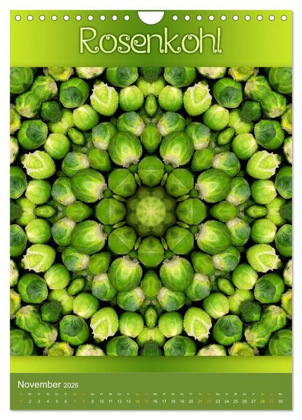 Produktbild: Kulinarische Mandalas (Wandkalender 2026 DIN A4 hoch), CALVENDO Monatskalender