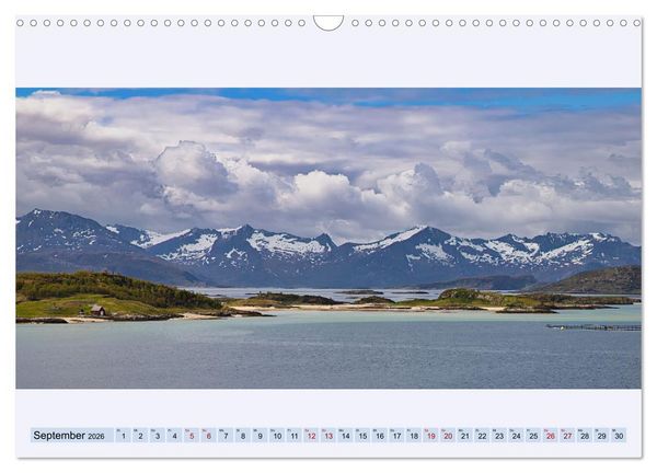 Produktbild: Norwegen Nordland Troms og Finnmark - Panoramen (Wandkalender 2026 DIN A3 quer), CALVENDO Monatskalender