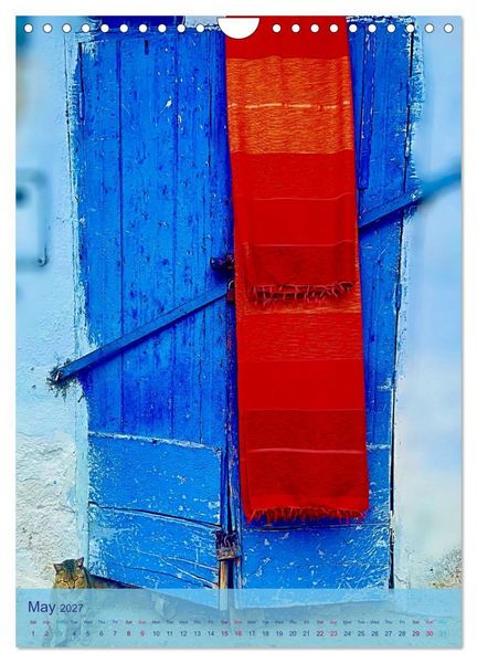 Produktbild: Chefchouen - The Blue City (Wall Calendar 2027 DIN A4 portrait), CALVENDO 12 Month Wall Calendar