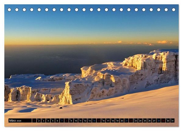 Produktbild: Kilimanjaro - das Dach Afrikas (Tischkalender 2026 DIN A5 quer), CALVENDO Monatskalender