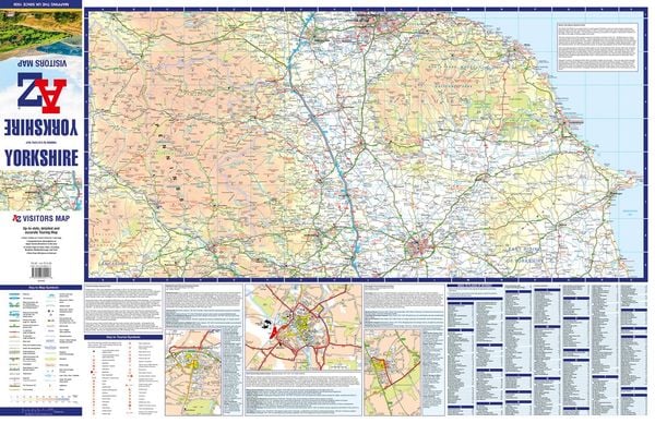 Produktbild: Yorkshire A-Z Visitors Map