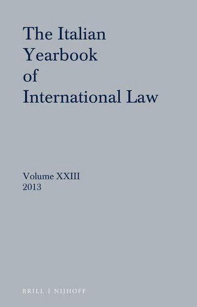 Produktbild: Italian Yearbook of International Law 23 (2013)