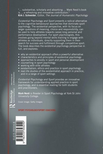 Produktbild: Existential Psychology and Sport