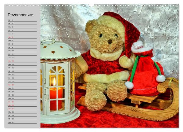 Produktbild: TEDDYB&Auml;R, OH TEDDYB&Auml;R... (hochwertiger Premium Wandkalender 2026 DIN A2 quer), Kunstdruck in Hochglanz