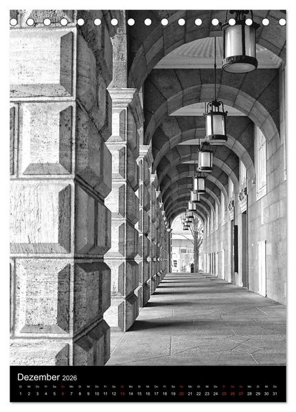 Produktbild: M&uuml;lheim an der Ruhr Edition Black & White 2026 (Tischkalender 2026 DIN A5 hoch), CALVENDO Monatskalender