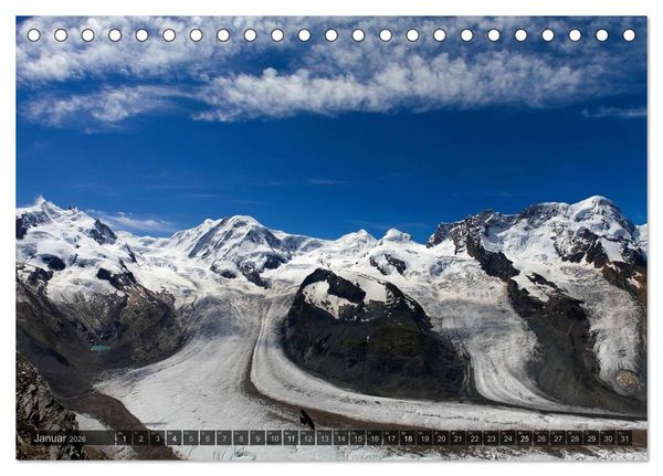 Produktbild: Alpen live - Rund um das Matterhorn (Tischkalender 2026 DIN A5 quer), CALVENDO Monatskalender