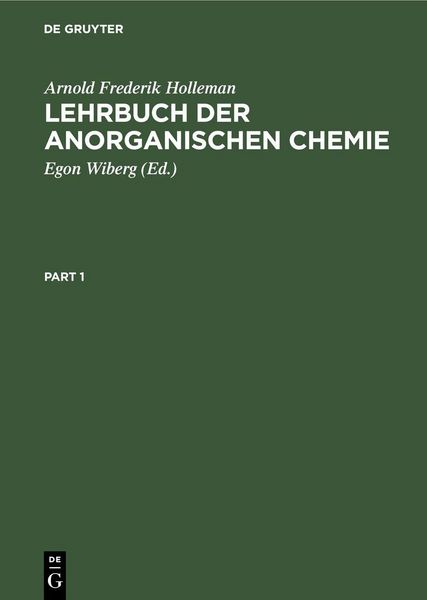 Produktbild: Lehrbuch der anorganischen Chemie