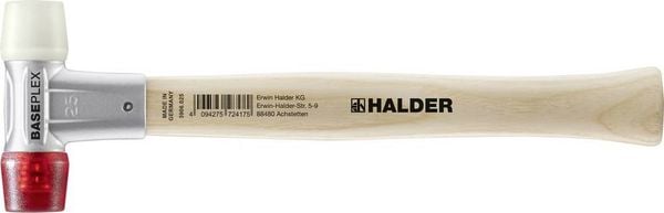 Produktbild: Halder BASEPLEX 3968.025 Schonhammer ergonomischer Griff, hart 215g 270mm 1St.