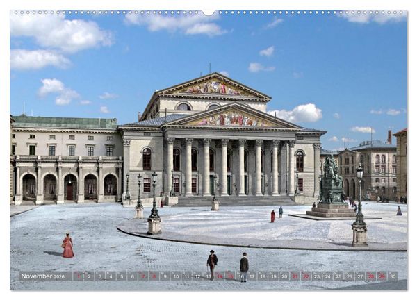 Produktbild: M&uuml;nchen zur Kaiserzeit in Farbe (Wandkalender 2026 DIN A2 quer), CALVENDO Monatskalender