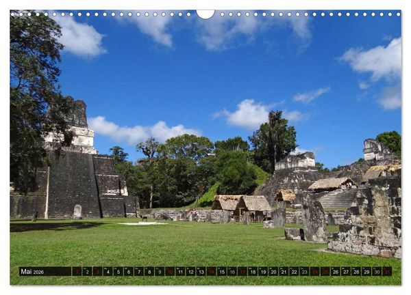 Produktbild: Von Mayas und Azteken - Mexiko, Guatemala und Honduras (Wandkalender 2026 DIN A3 quer), CALVENDO Monatskalender