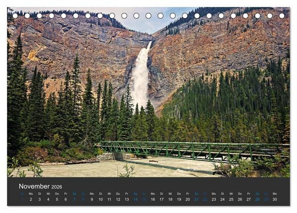 Produktbild: Der weite Westen Kanadas - Banff und Yoho National Park (Tischkalender 2026 DIN A5 quer), CALVENDO Monatskalender